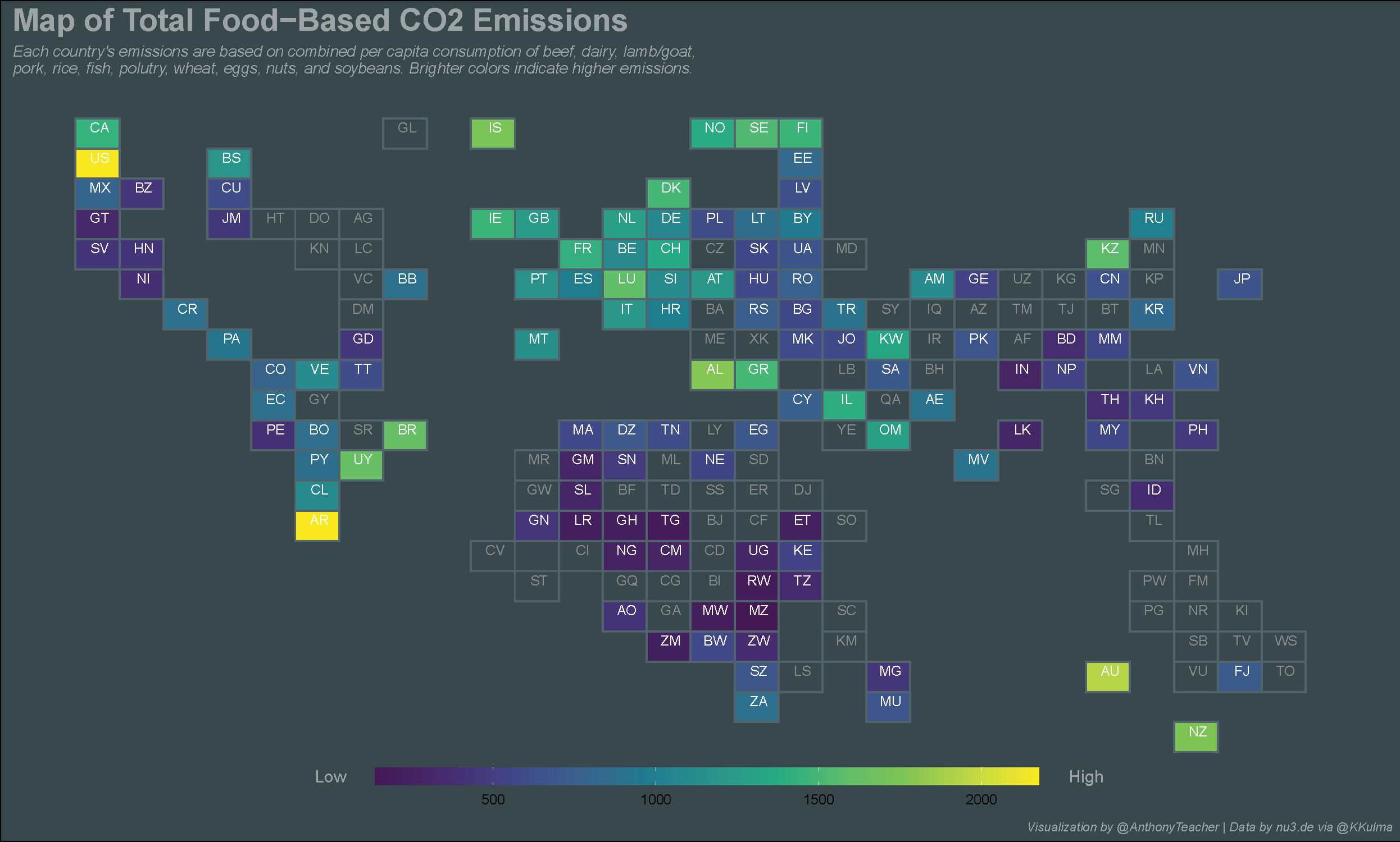My #TidyTuesday Tilemap